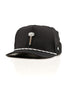 Thor's Hammer Black - Perforated Rope Hat