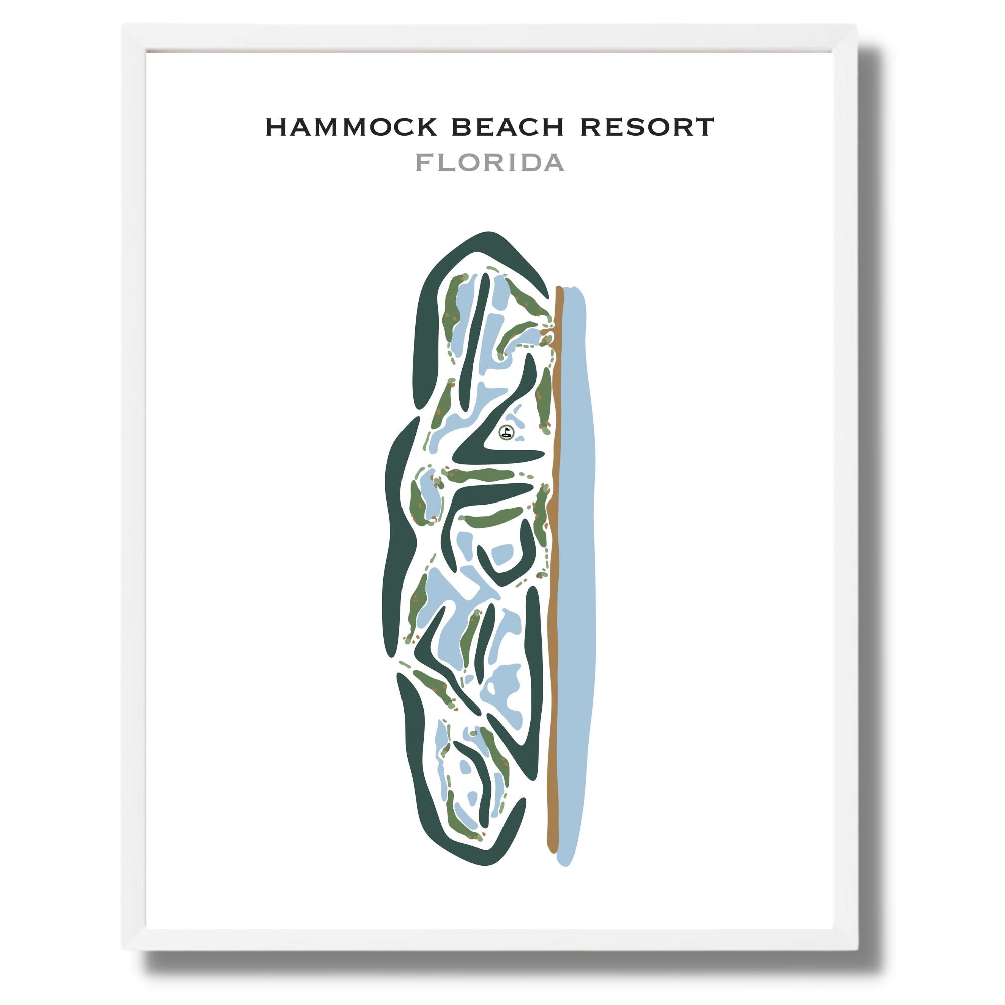 Hammock Beach Resort, Florida - Printed Golf Courses
