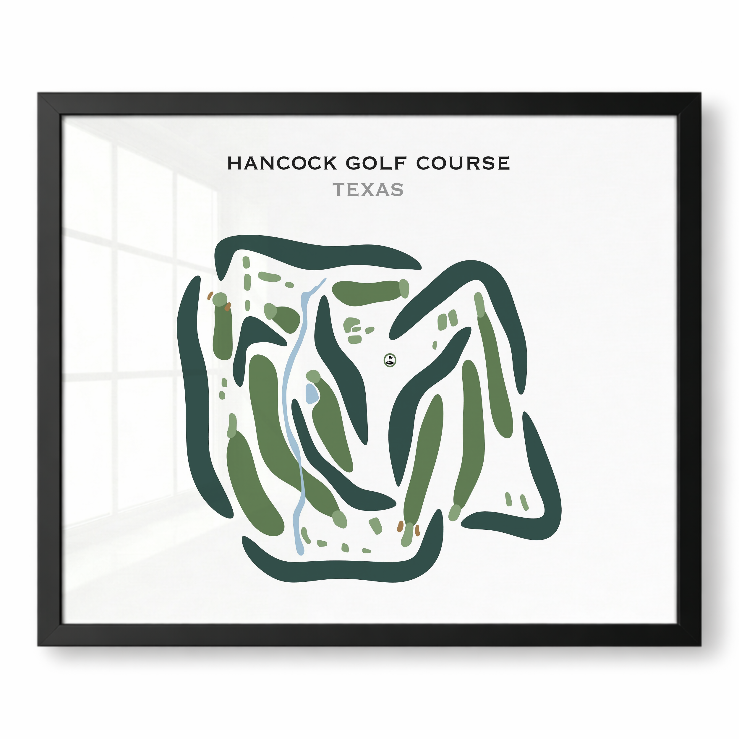 Hancock Golf Course, Texas - Printed Golf Courses