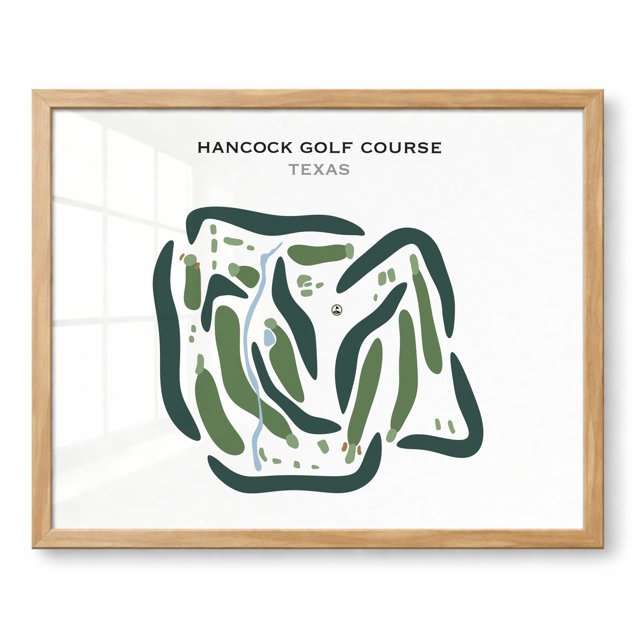 Hancock Golf Course, Texas - Printed Golf Courses