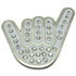 Hang Loose Shaka Sign Crystal Ball Marker & Hat Clip by ReadyGOLF