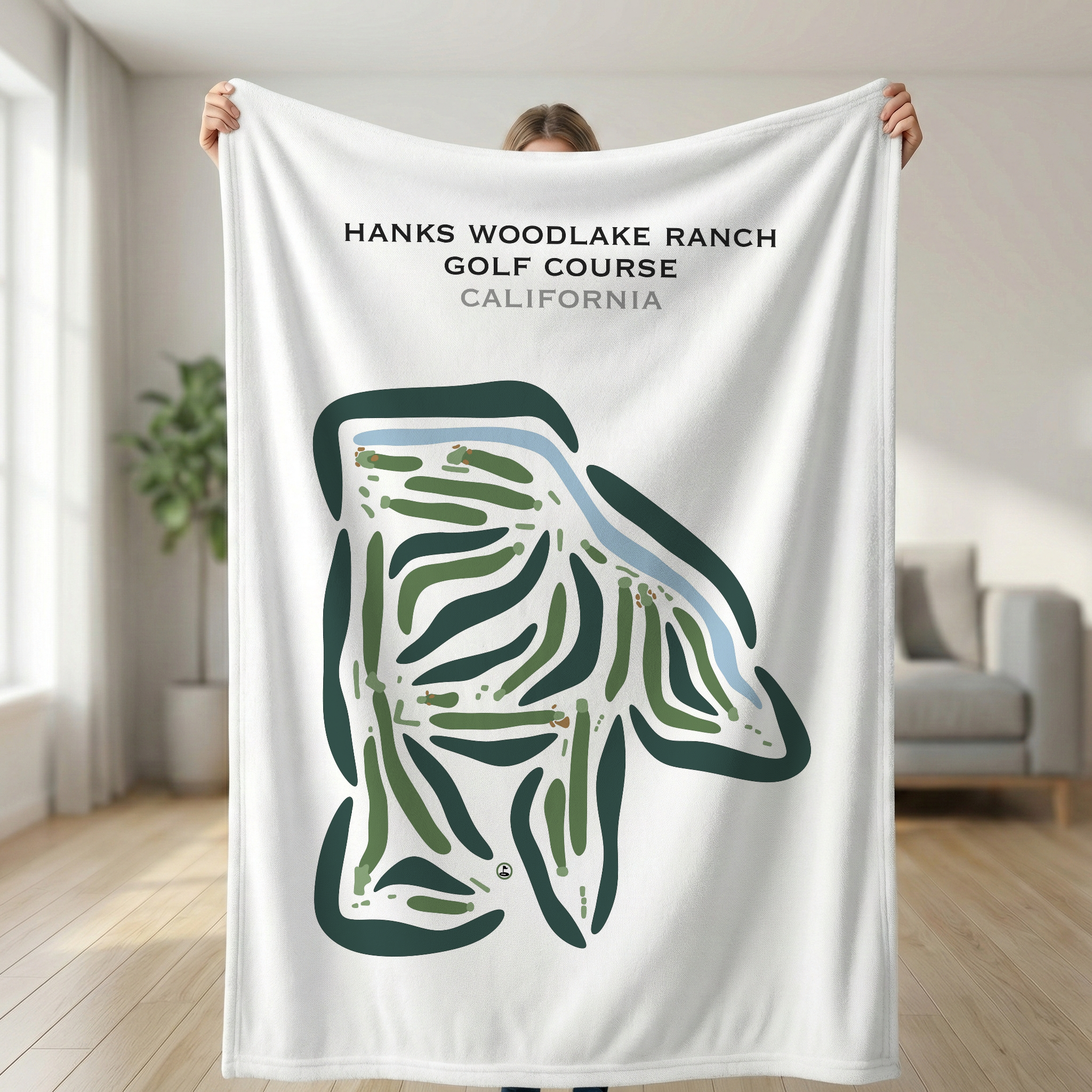 Hanks Woodlake Ranch Golf Course, California - Printed Golf Courses
