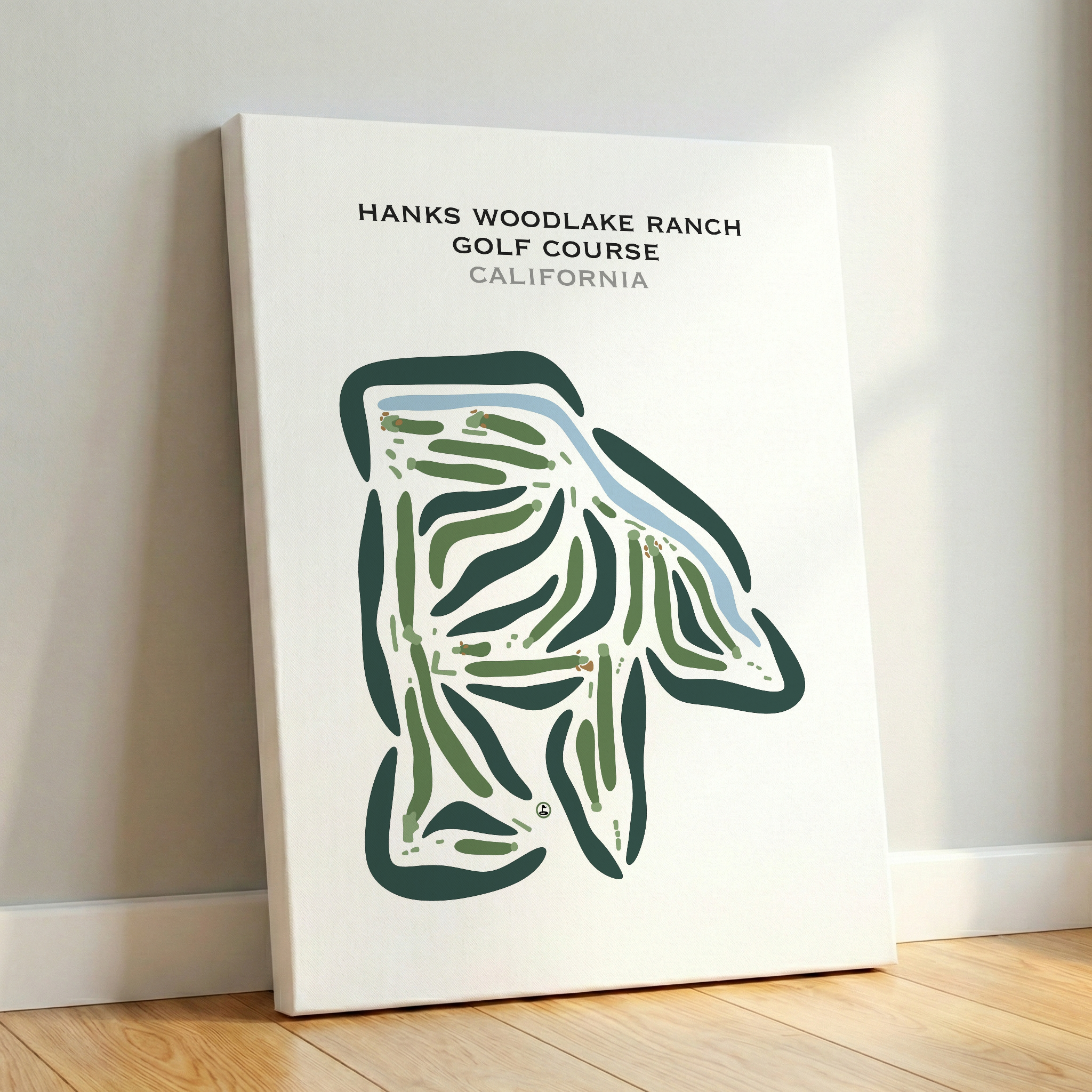 Hanks Woodlake Ranch Golf Course, California - Printed Golf Courses