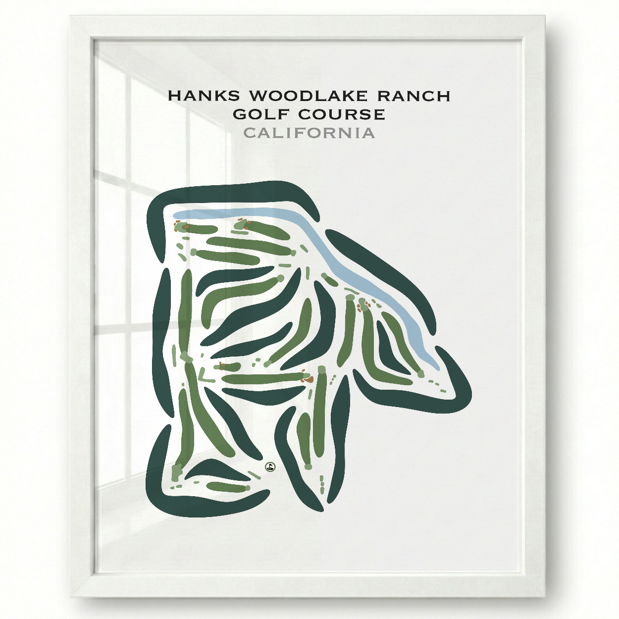 Hanks Woodlake Ranch Golf Course, California - Printed Golf Courses