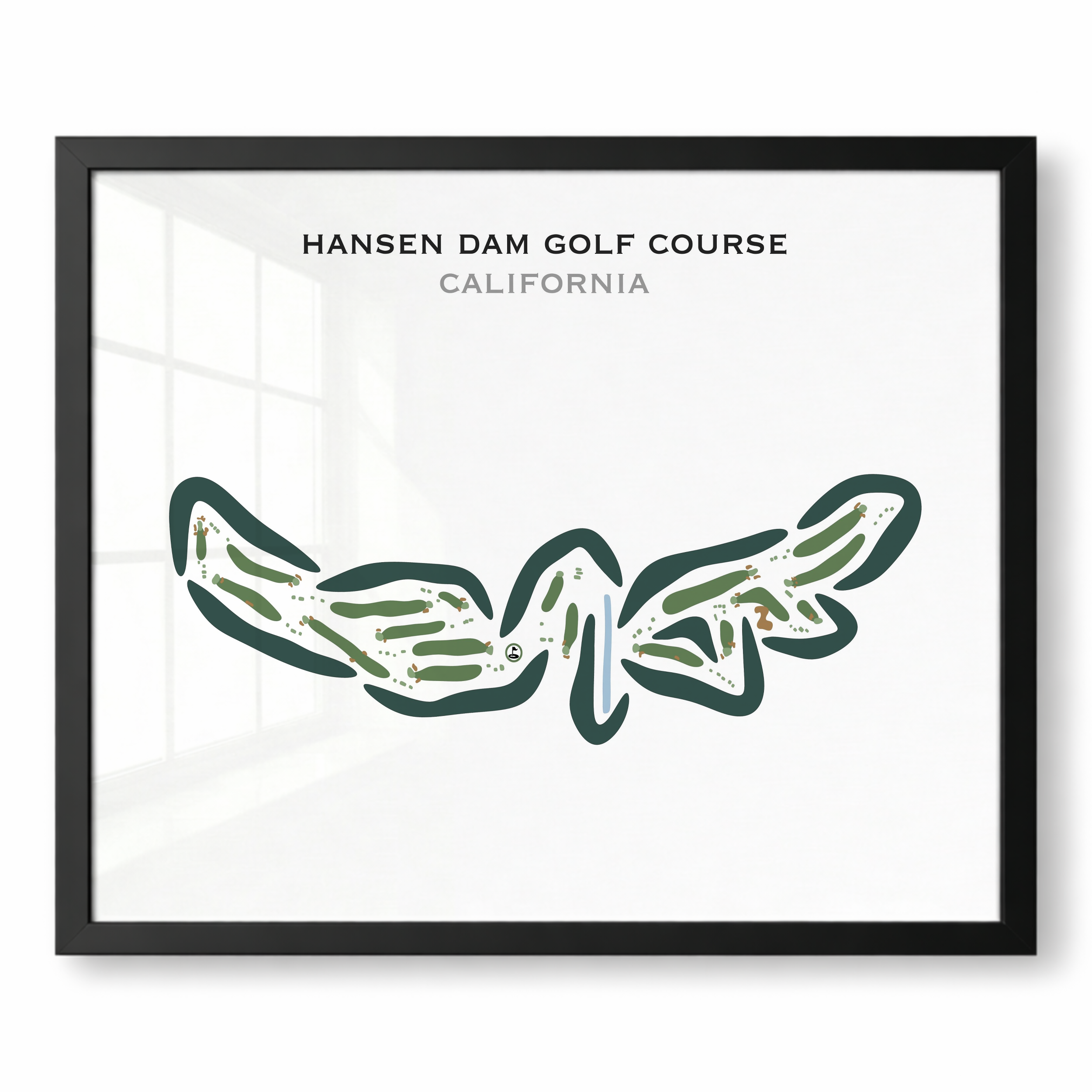 Hansen Dam Golf Course, California - Printed Golf Courses