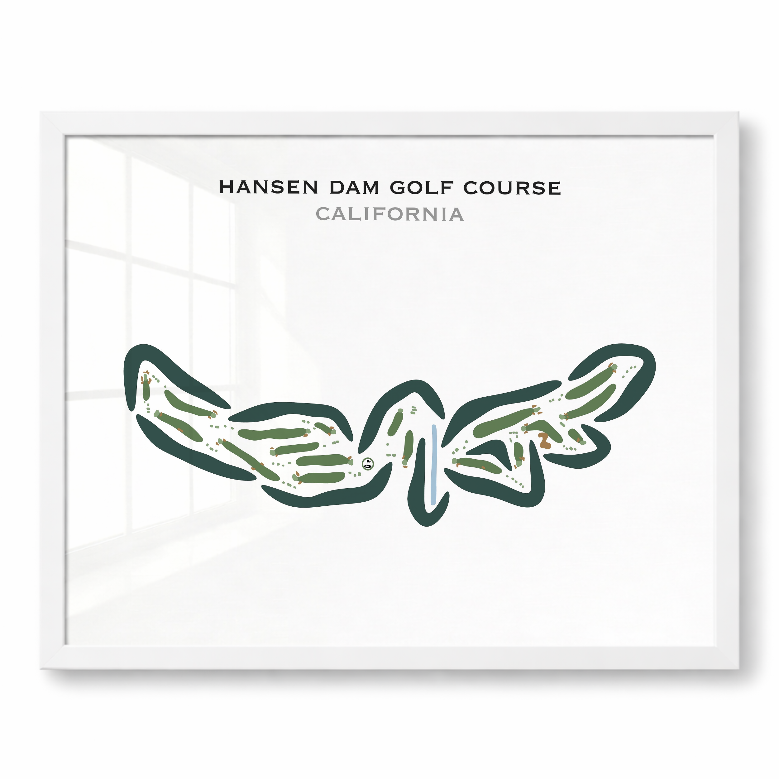 Hansen Dam Golf Course, California - Printed Golf Courses