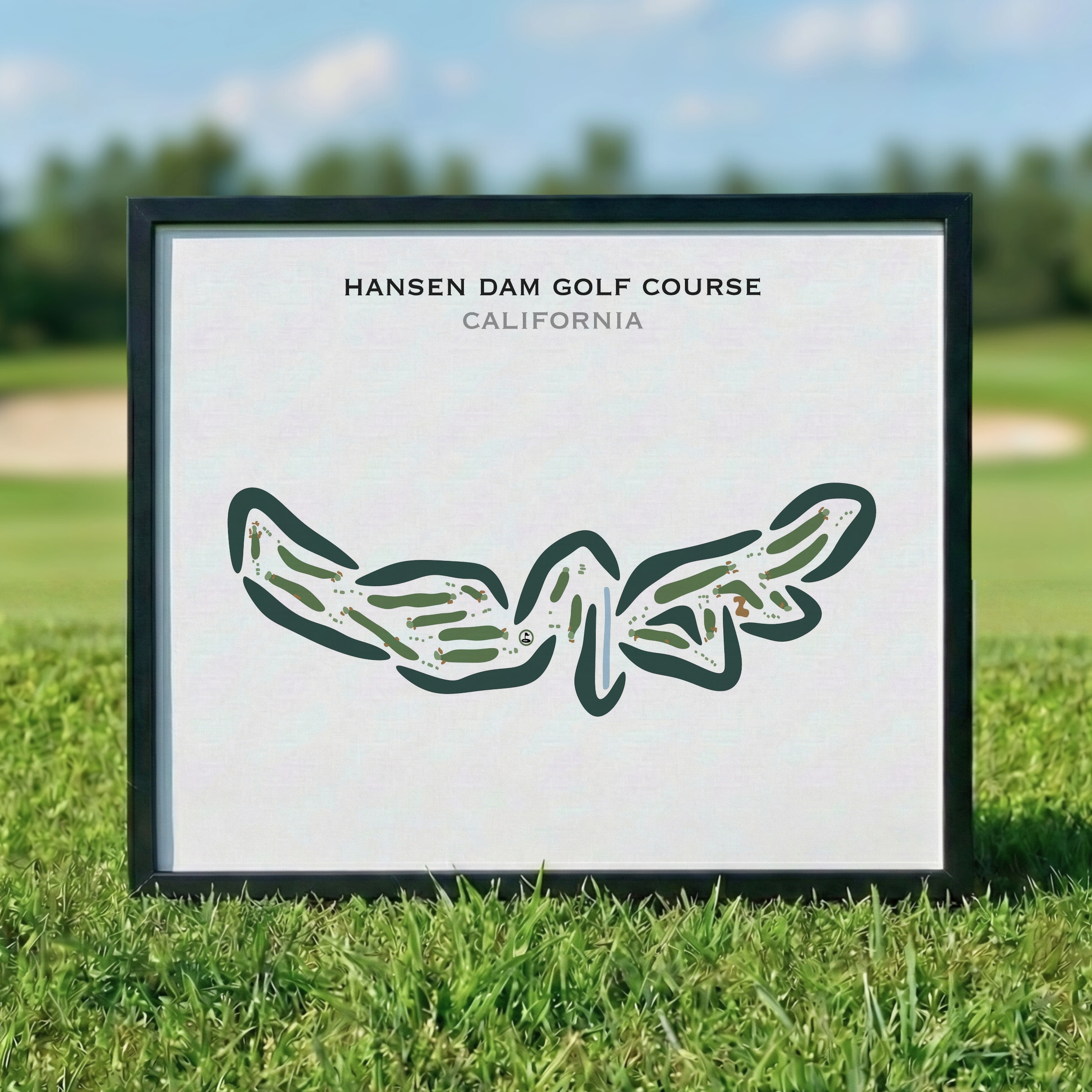Hansen Dam Golf Course, California - Printed Golf Courses