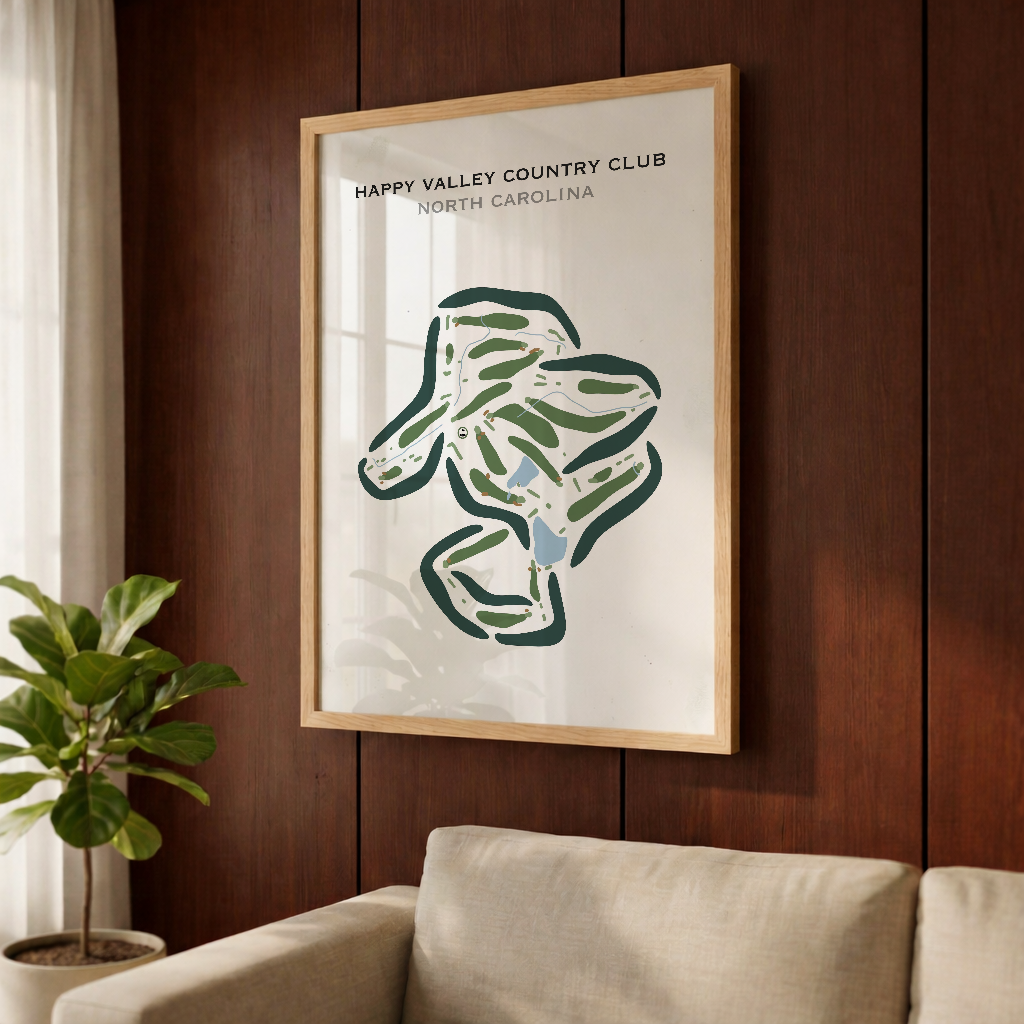 Happy Valley Country Club, North Carolina - Printed Golf Courses