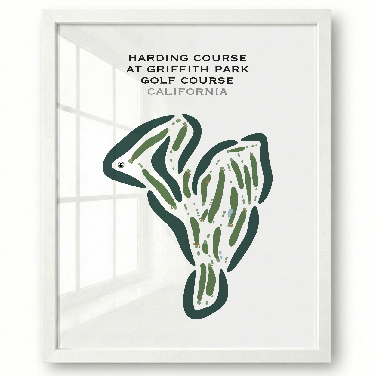 Harding at Griffith Park Golf Courses, California - Printed Golf Courses
