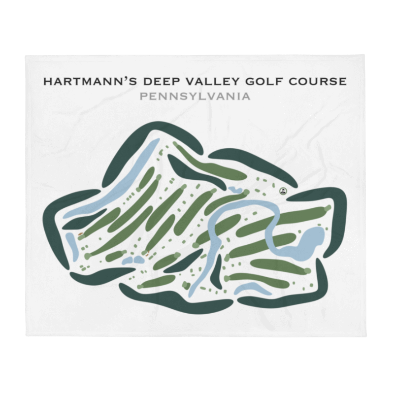 Hartmann's Deep Valley Golf Course, Pennsylvania - Printed Golf Courses