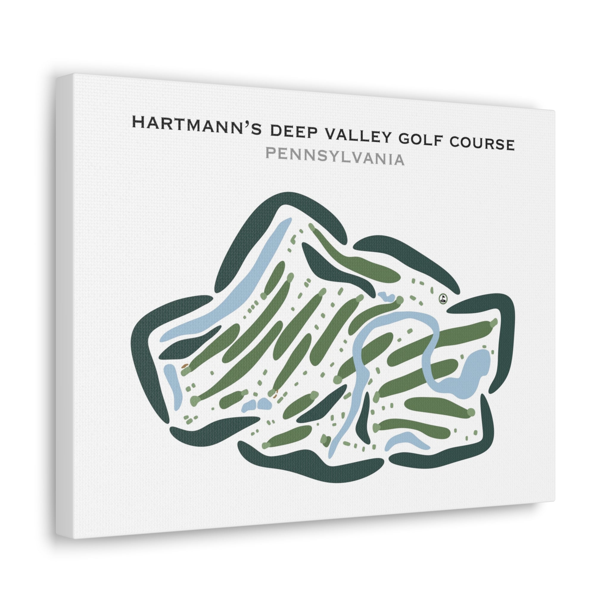 Hartmann's Deep Valley Golf Course, Pennsylvania - Printed Golf Courses
