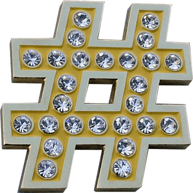 Hashtag Crystal Ball Marker & Hat Clip by ReadyGOLF