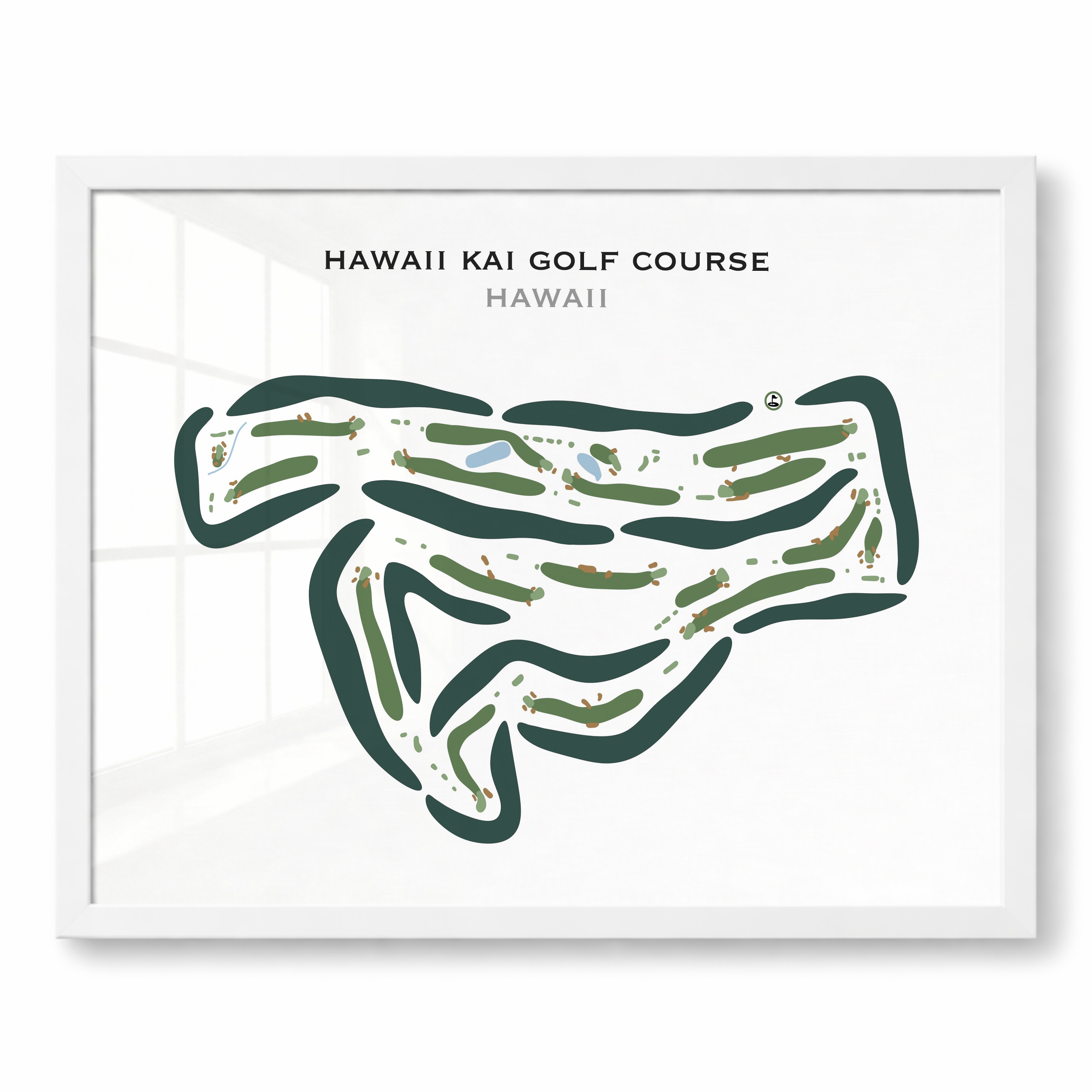 Hawaii Kai Golf Course, Hawaii - Printed Golf Courses