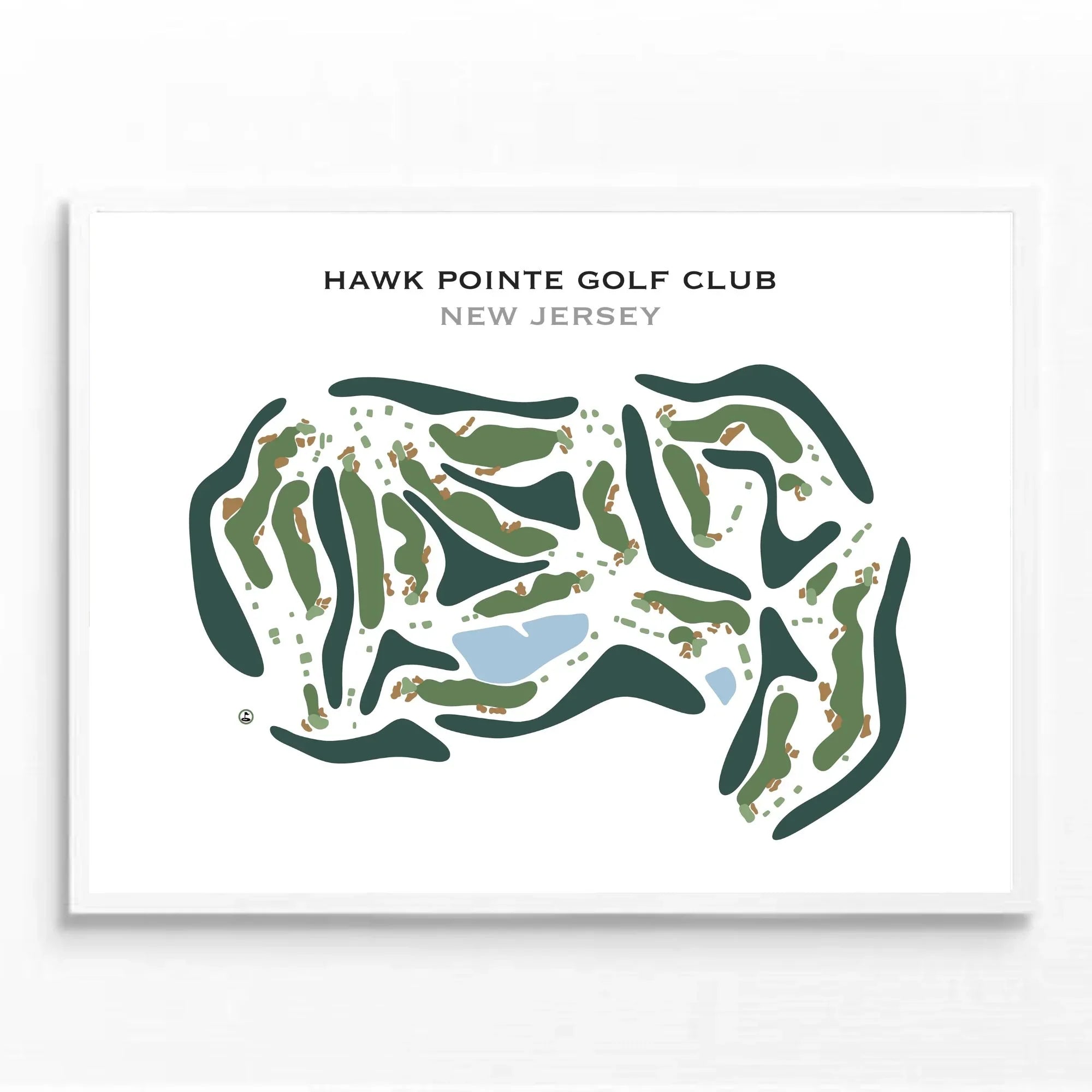 Hawk Pointe Golf Club, New Jersey - Printed Golf Course