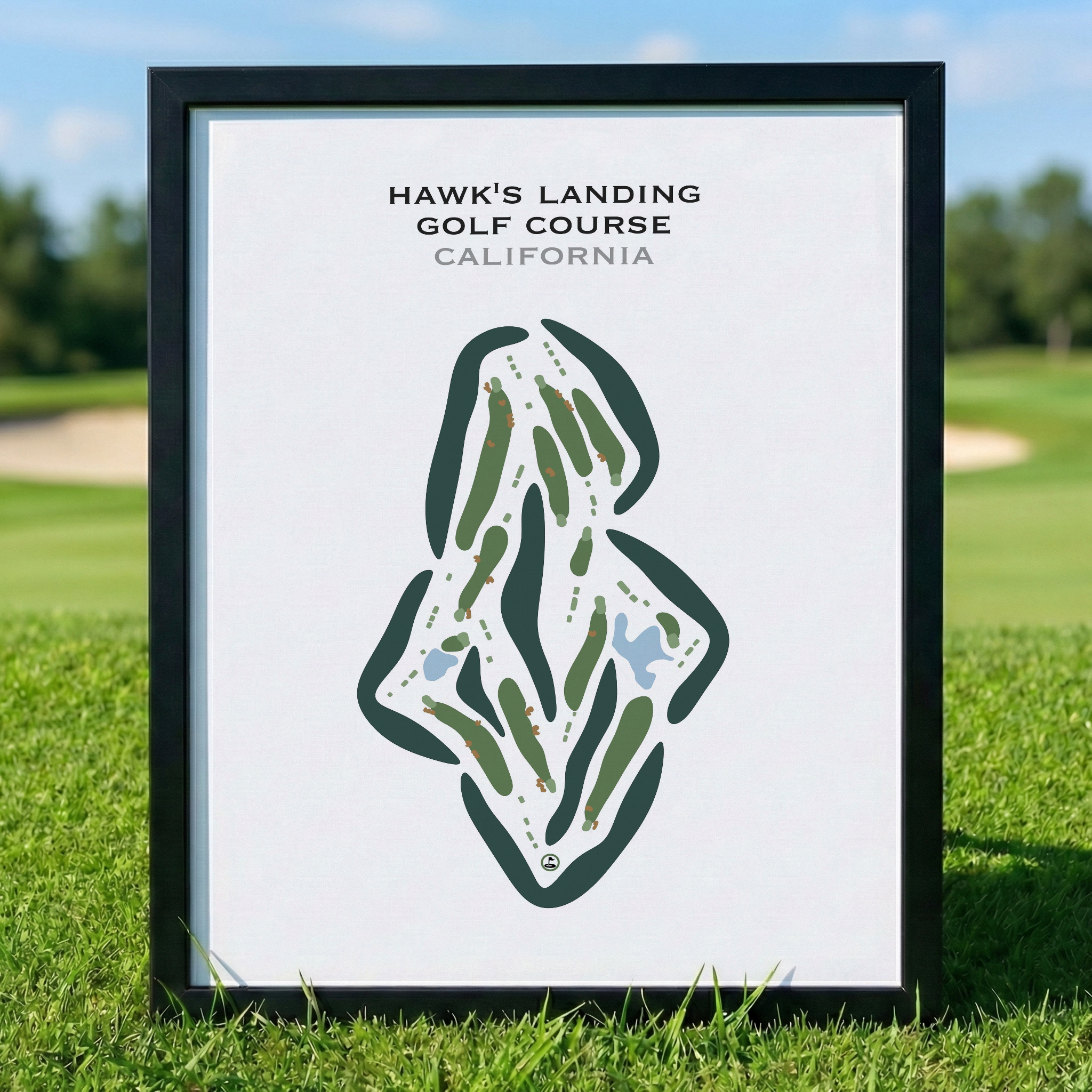 Hawk's Landing Golf Course, California - Printed Golf Courses