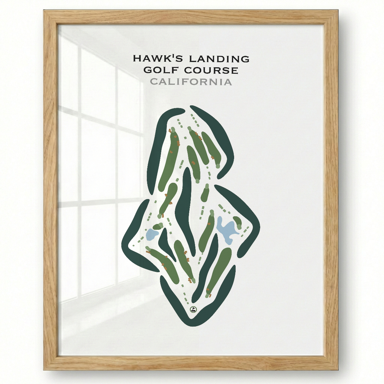 Hawk's Landing Golf Course, California - Printed Golf Courses