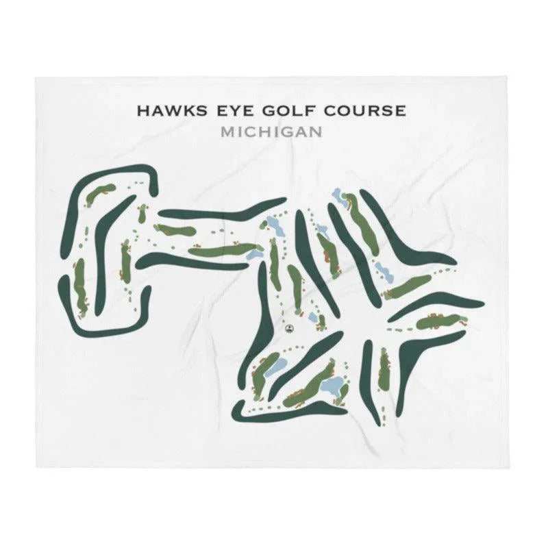 Hawk's Eye Golf Course, Michigan - Printed Golf Course