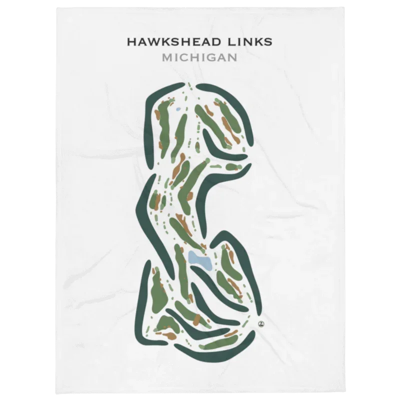 Hawkshead Links, Michigan - Printed Golf Courses
