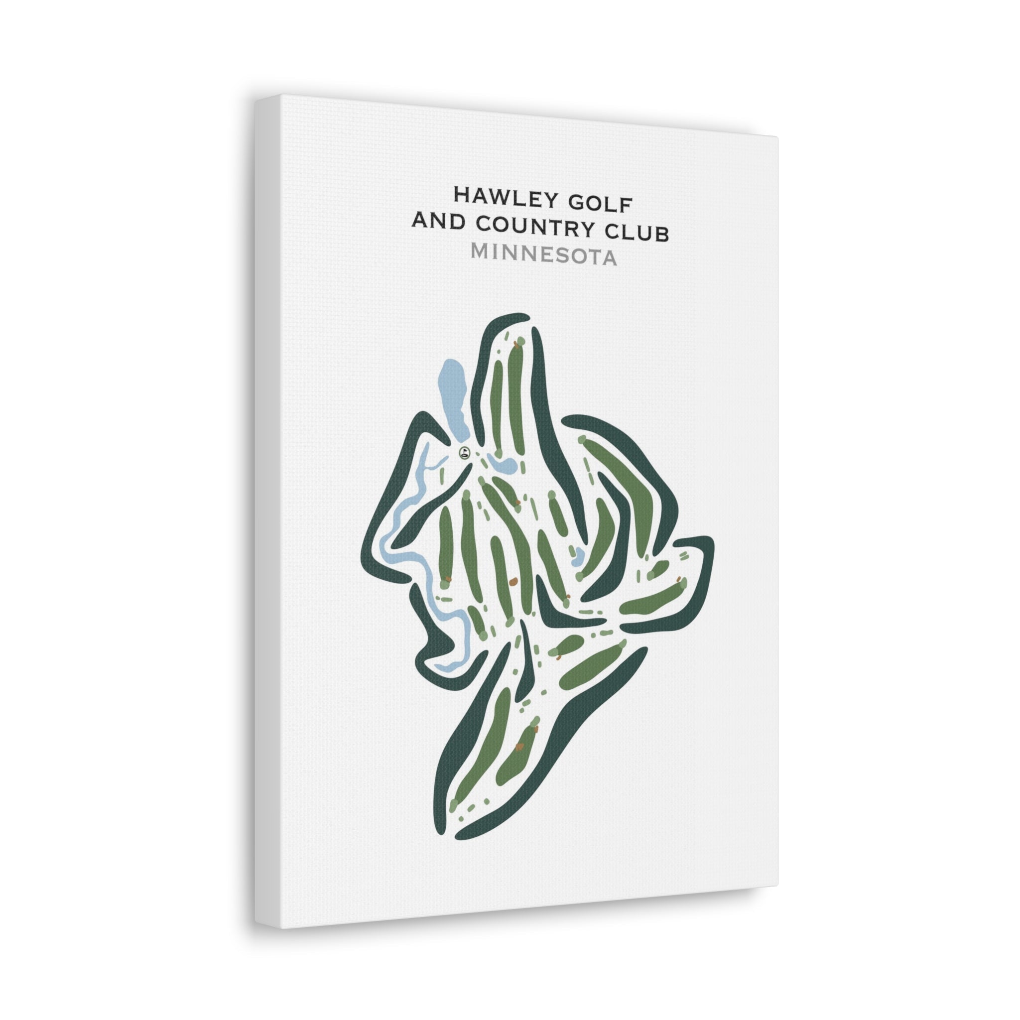 Hawley Golf and Country Club, Minnesota - Printed Golf Courses