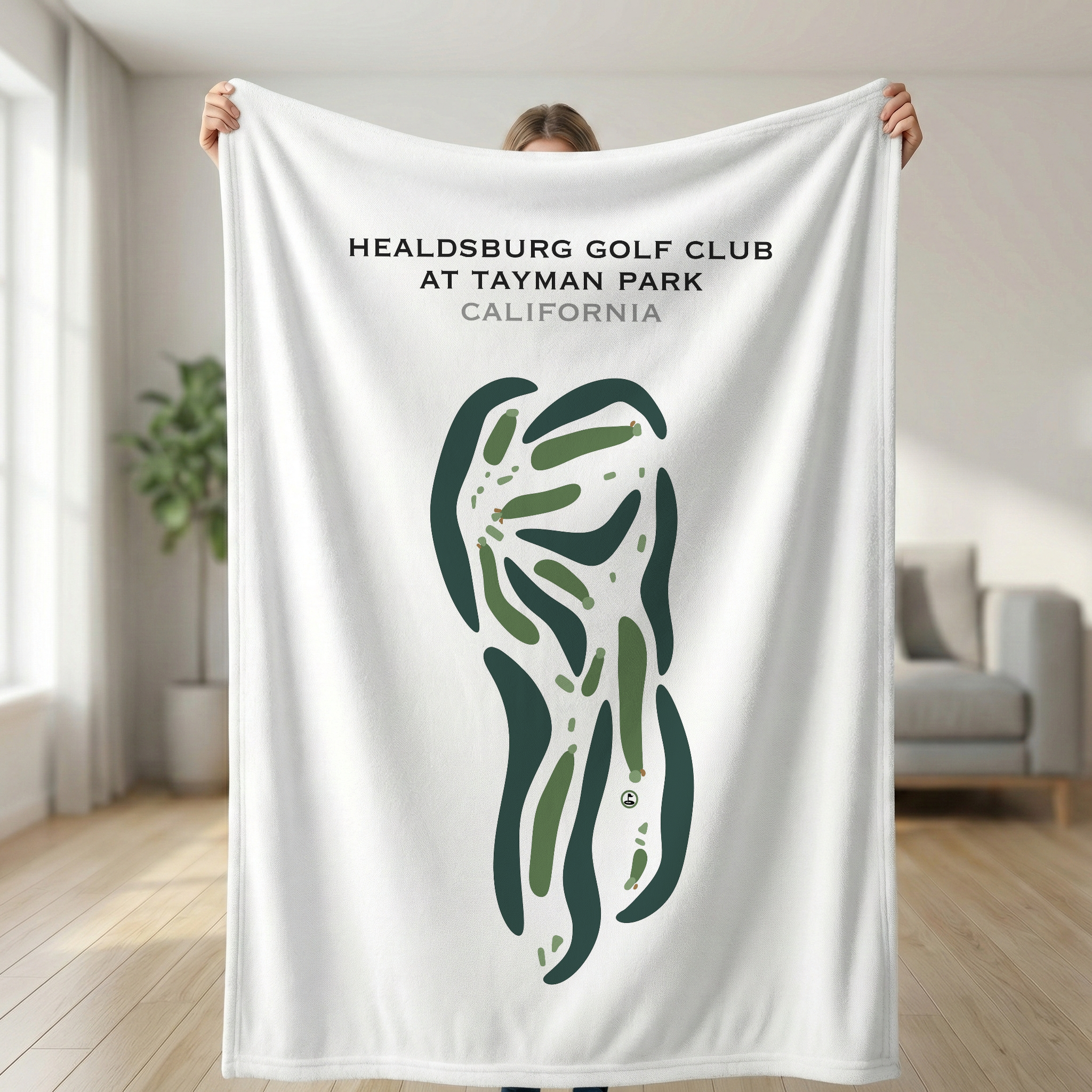 Healdsburg Golf Club at Tayman Park, California - Printed Golf Courses