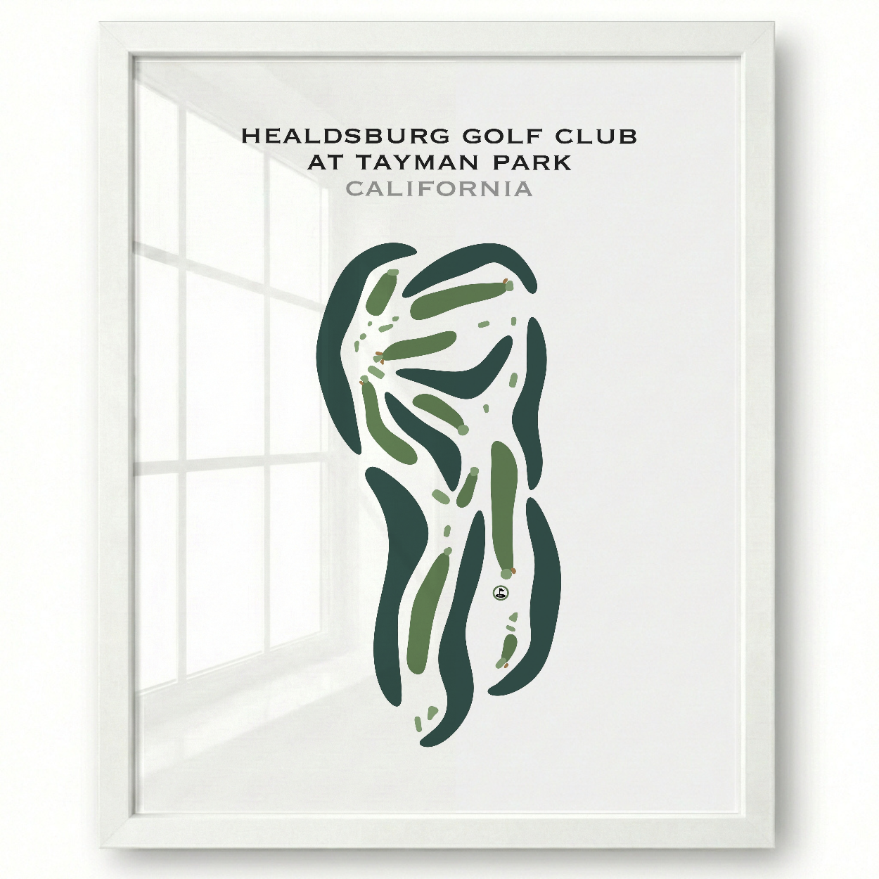 Healdsburg Golf Club at Tayman Park, California - Printed Golf Courses
