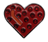 ReadyGolf: Heart with Crystals Ball Marker Earrings