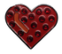 Heart Ball Marker & Hat Clip with Crystals by ReadyGOLF