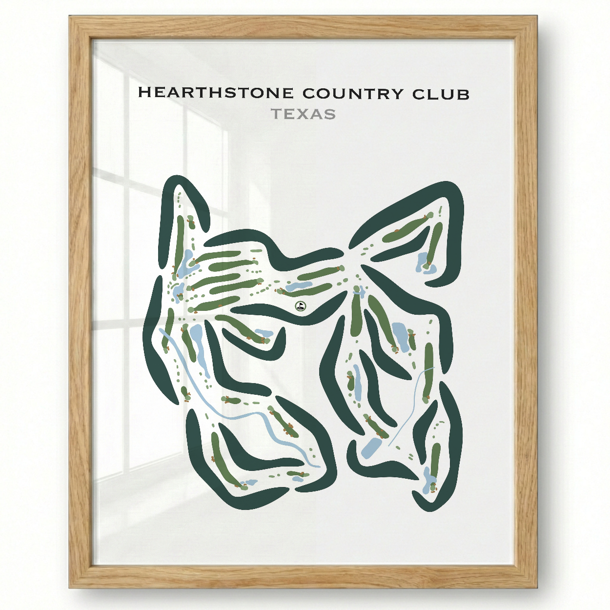 Hearthstone Country Club, Texas - Printed Golf Course