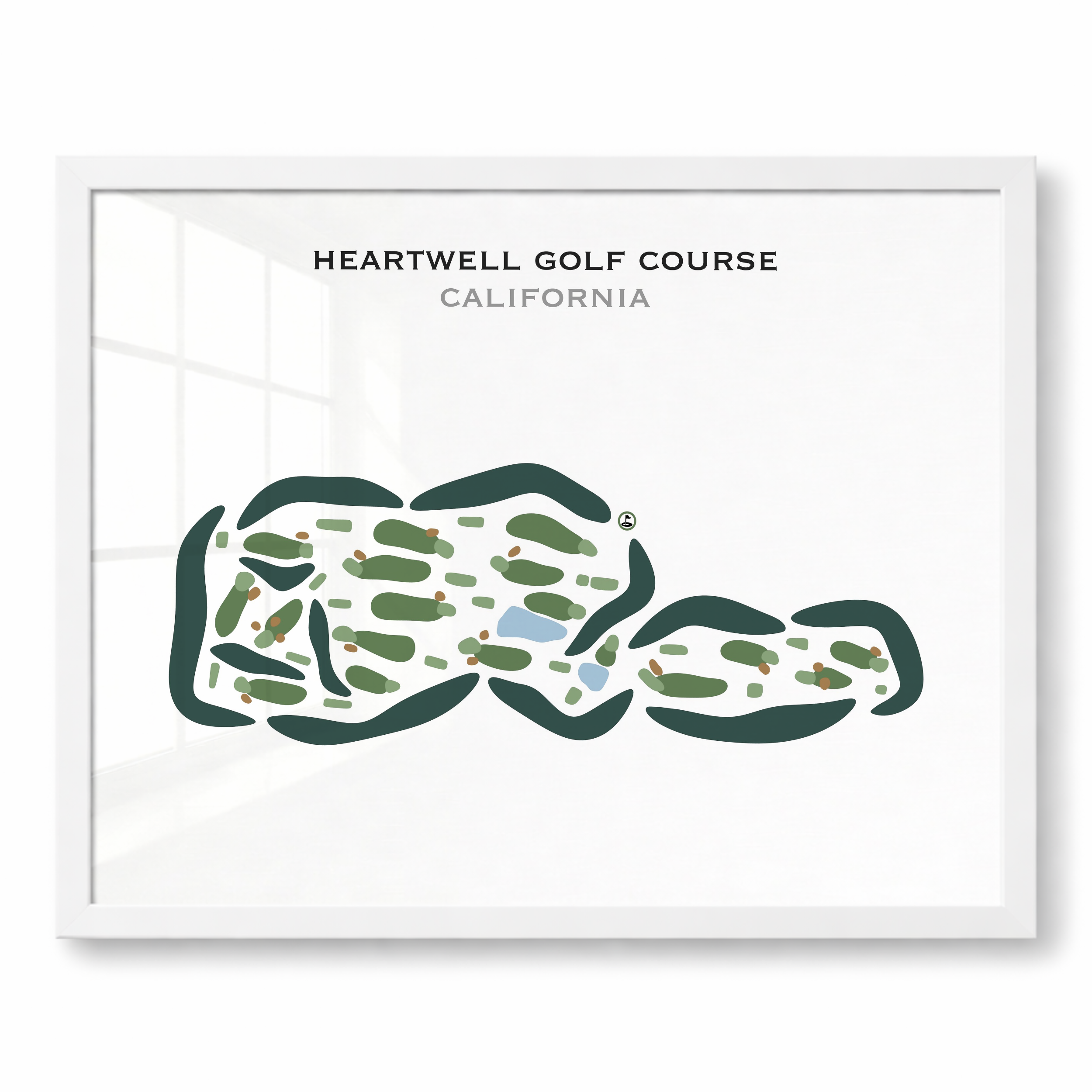 Heartwell Golf Course, California - Printed Golf Courses