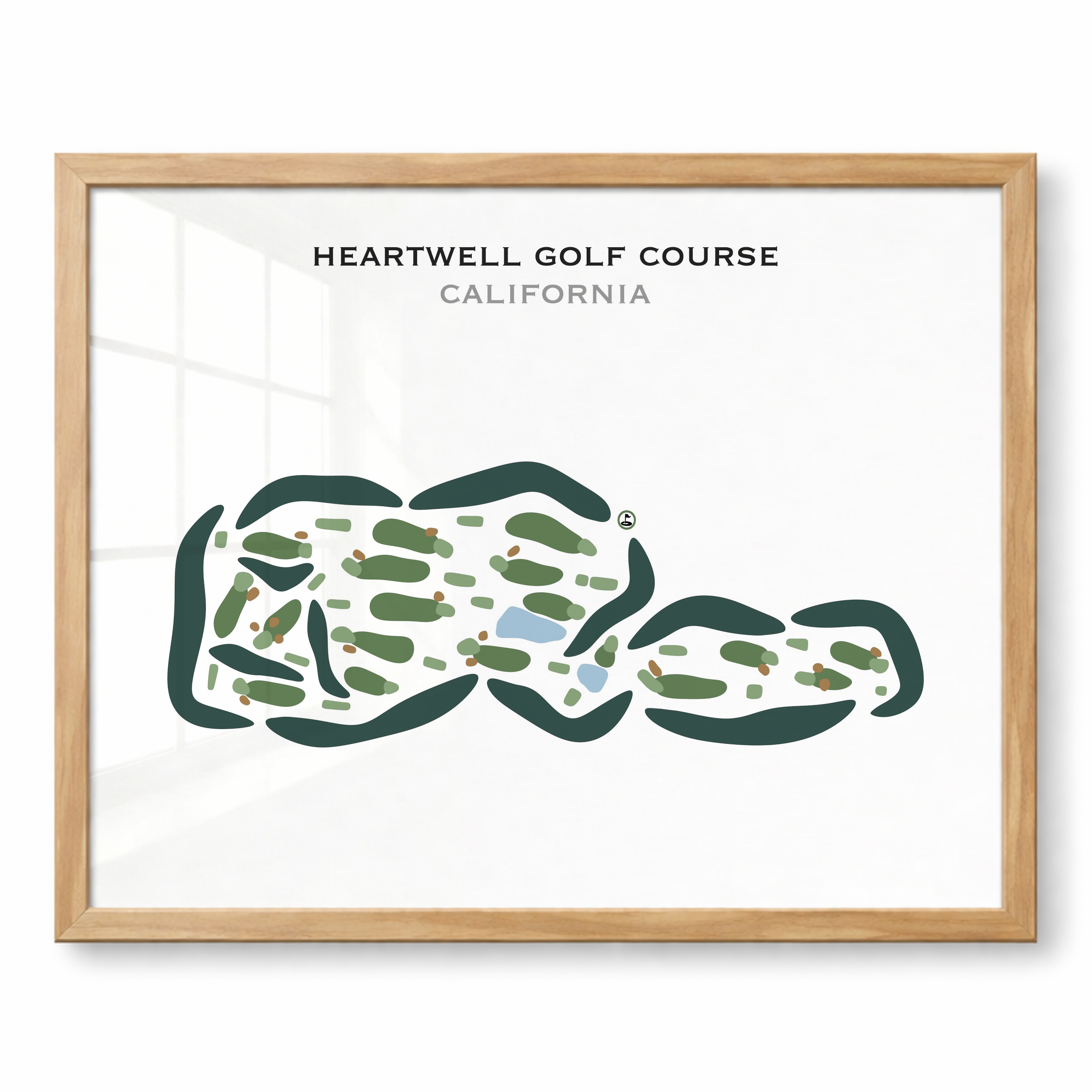 Heartwell Golf Course, California - Printed Golf Courses