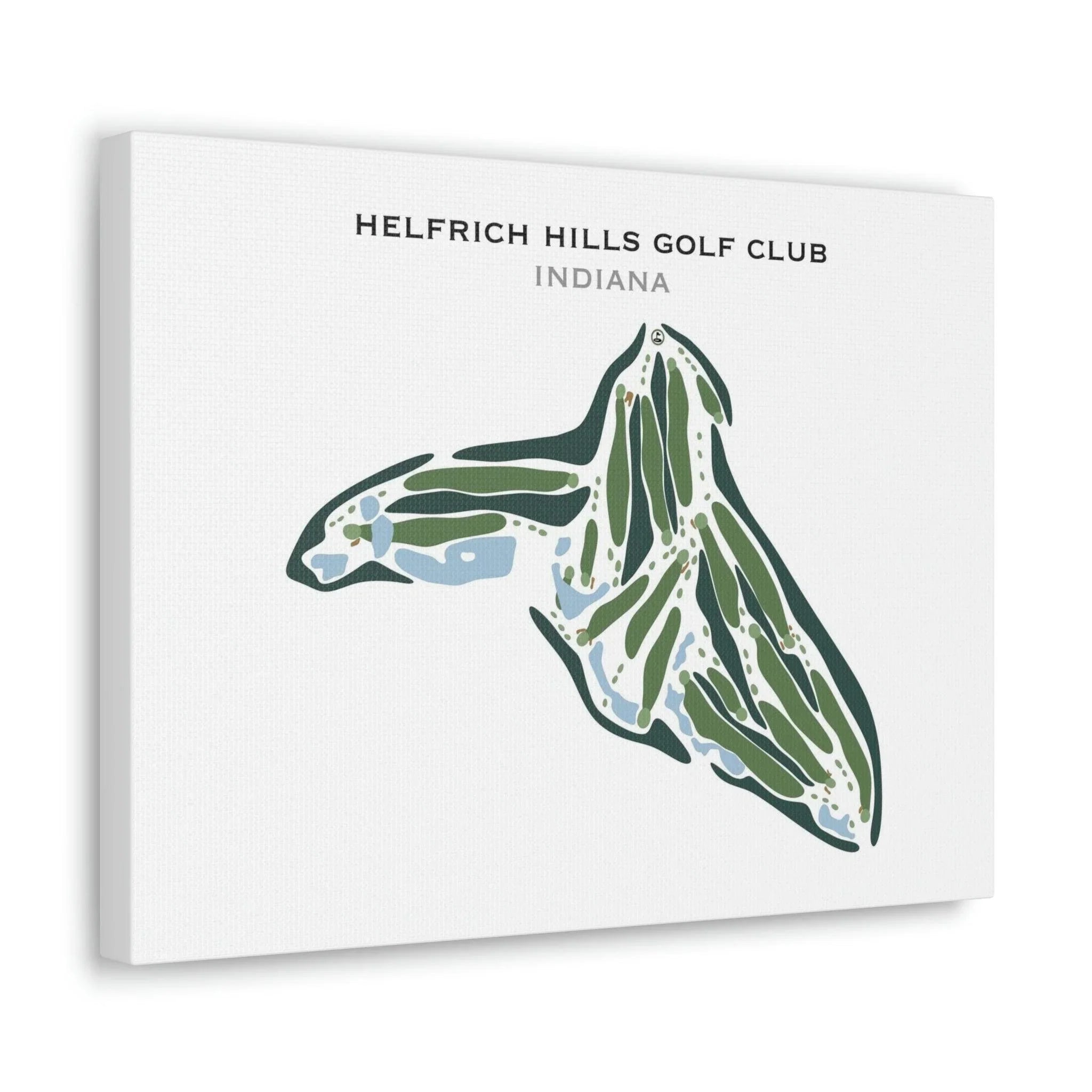 Helfrich Hills Golf Club, Indiana - Printed Golf Courses