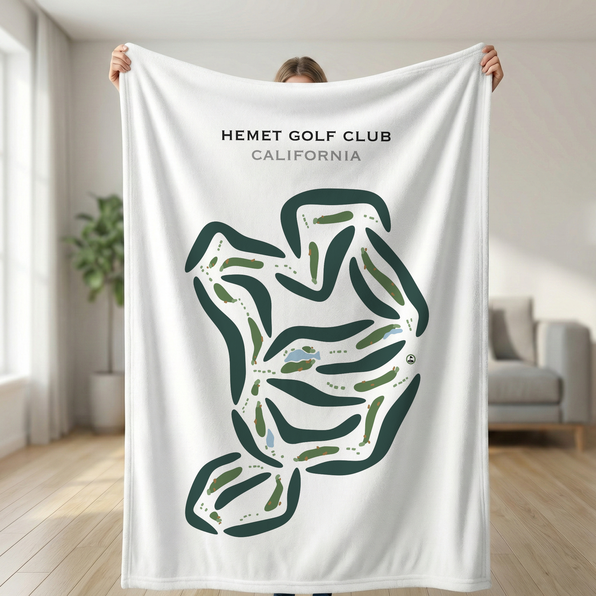Hemet Golf Club, California - Printed Golf Courses
