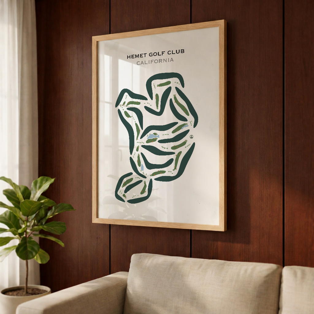 Hemet Golf Club, California - Printed Golf Courses