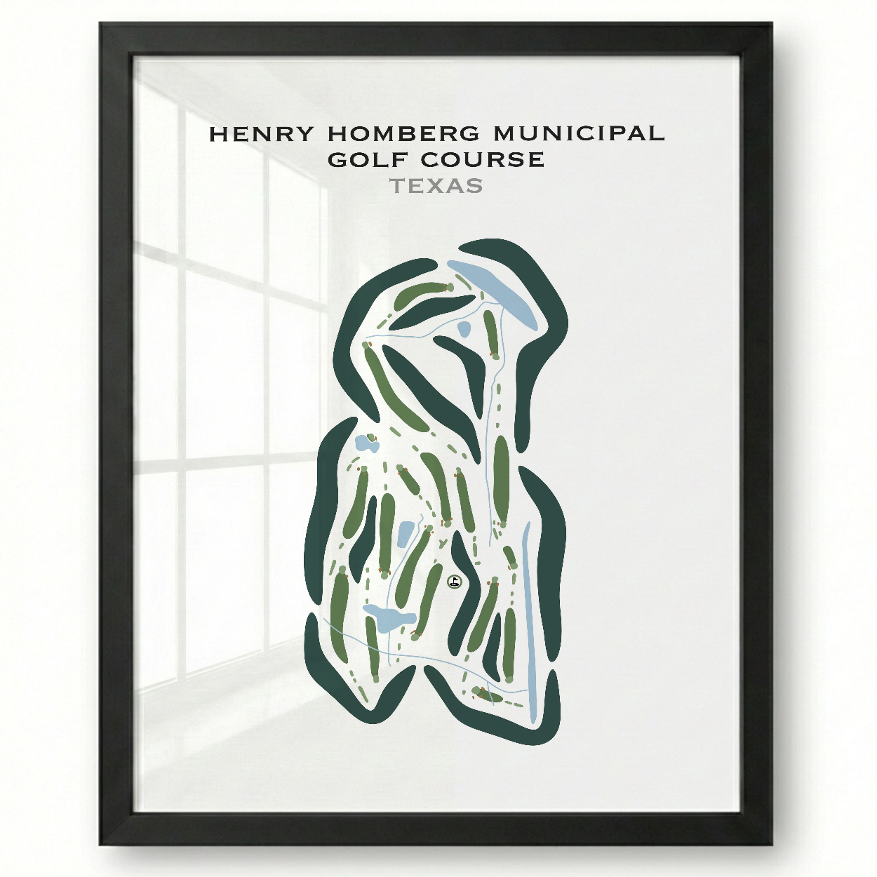 Henry Homberg Municipal Golf Course, Texas - Printed Golf Courses
