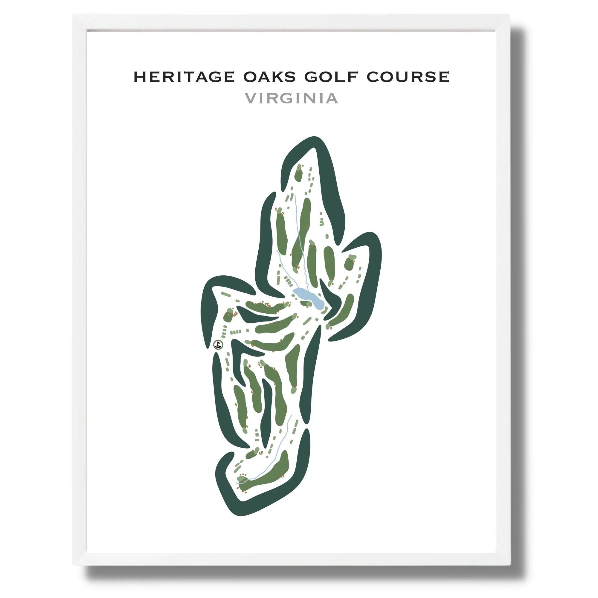 Heritage Oaks Golf Course, Virginia - Printed Golf Courses