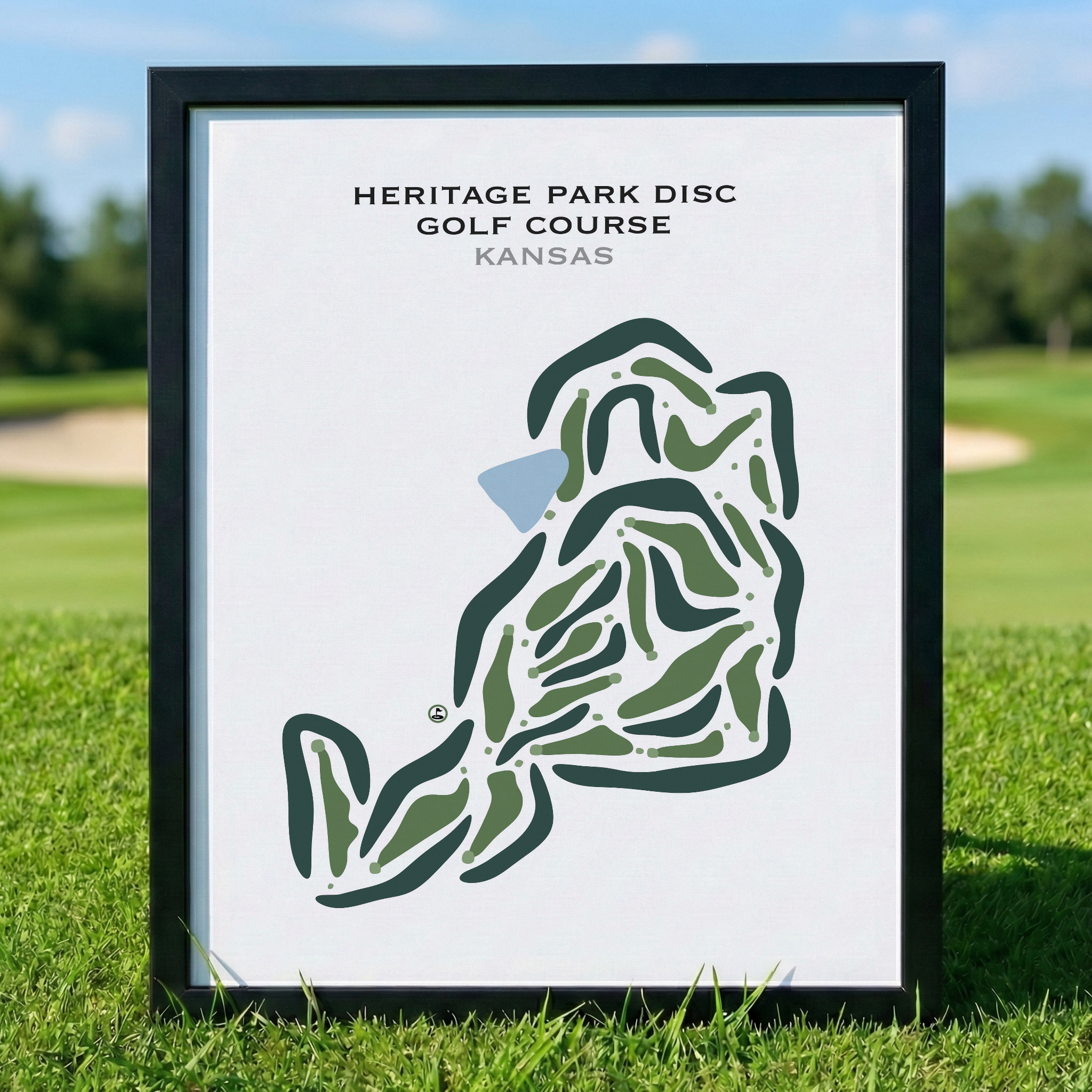 Heritage Park Disc Golf Course, Kansas - Printed Golf Courses