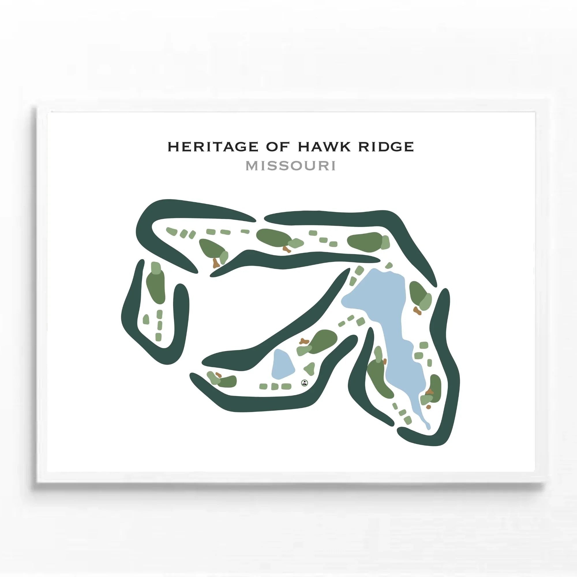 Heritage of Hawk Ridge, Missouri - Printed Golf Courses