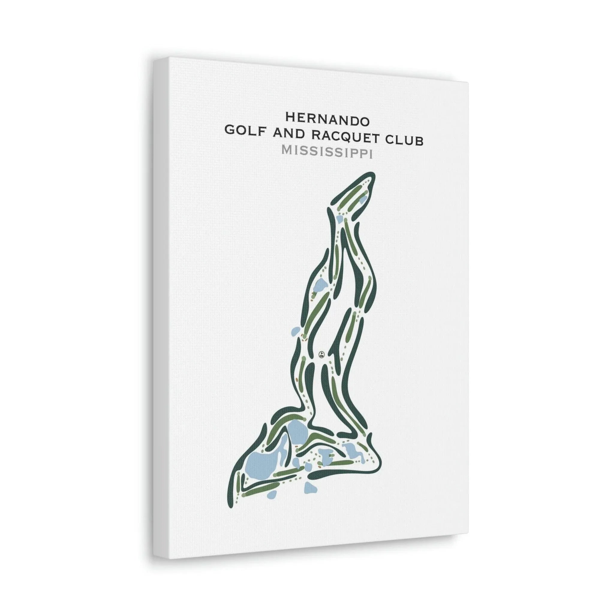 Hernando Golf & Racquet Club, Mississippi - Printed Golf Courses