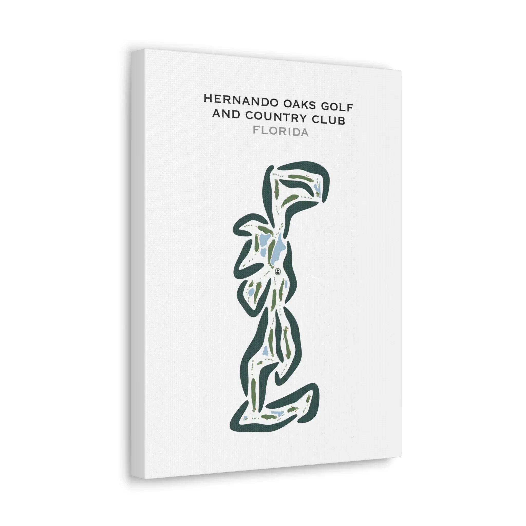 Hernando Oaks Golf and Country Club, Florida - Printed Golf Courses