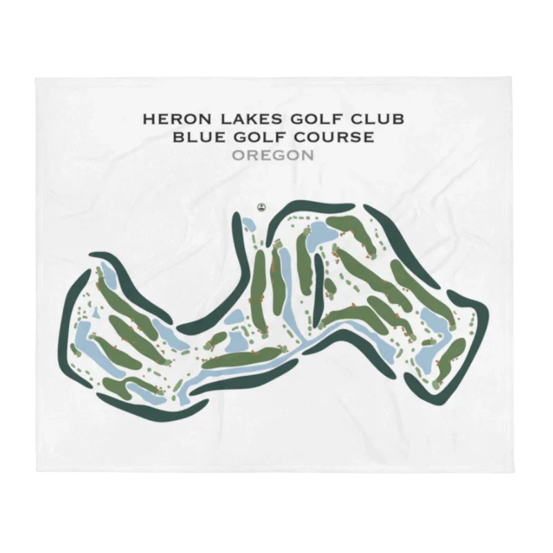 Heron Lakes Golf Club, Blue Course, Oregon - Printed Golf Course