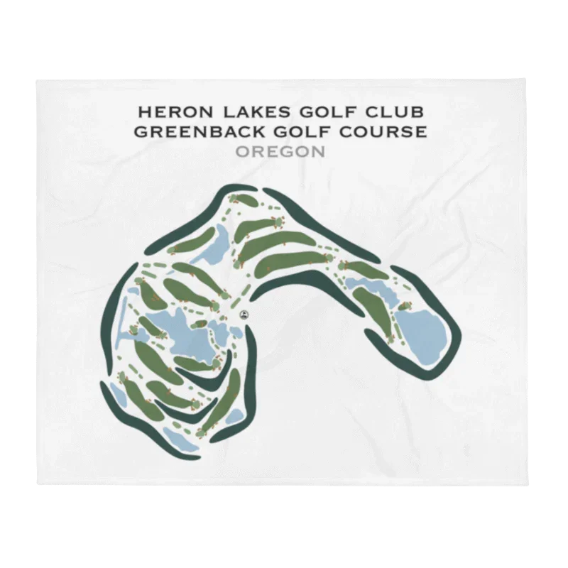 Heron Lakes Golf Club, Greenback Golf Course, Oregon - Printed Golf Course