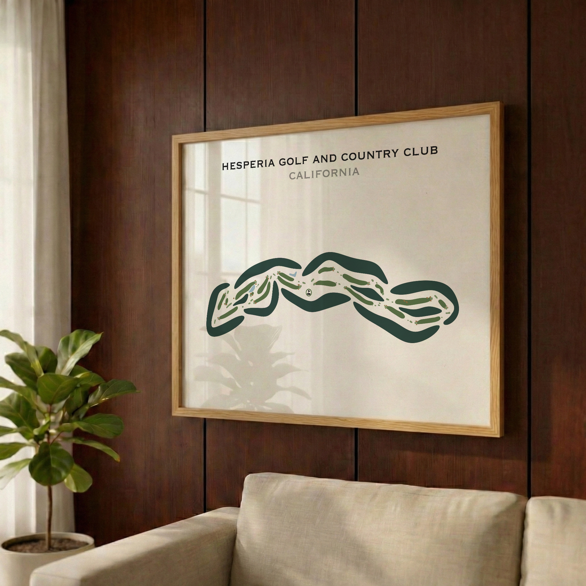 Hesperia Golf & Country Club, California - Printed Golf Courses