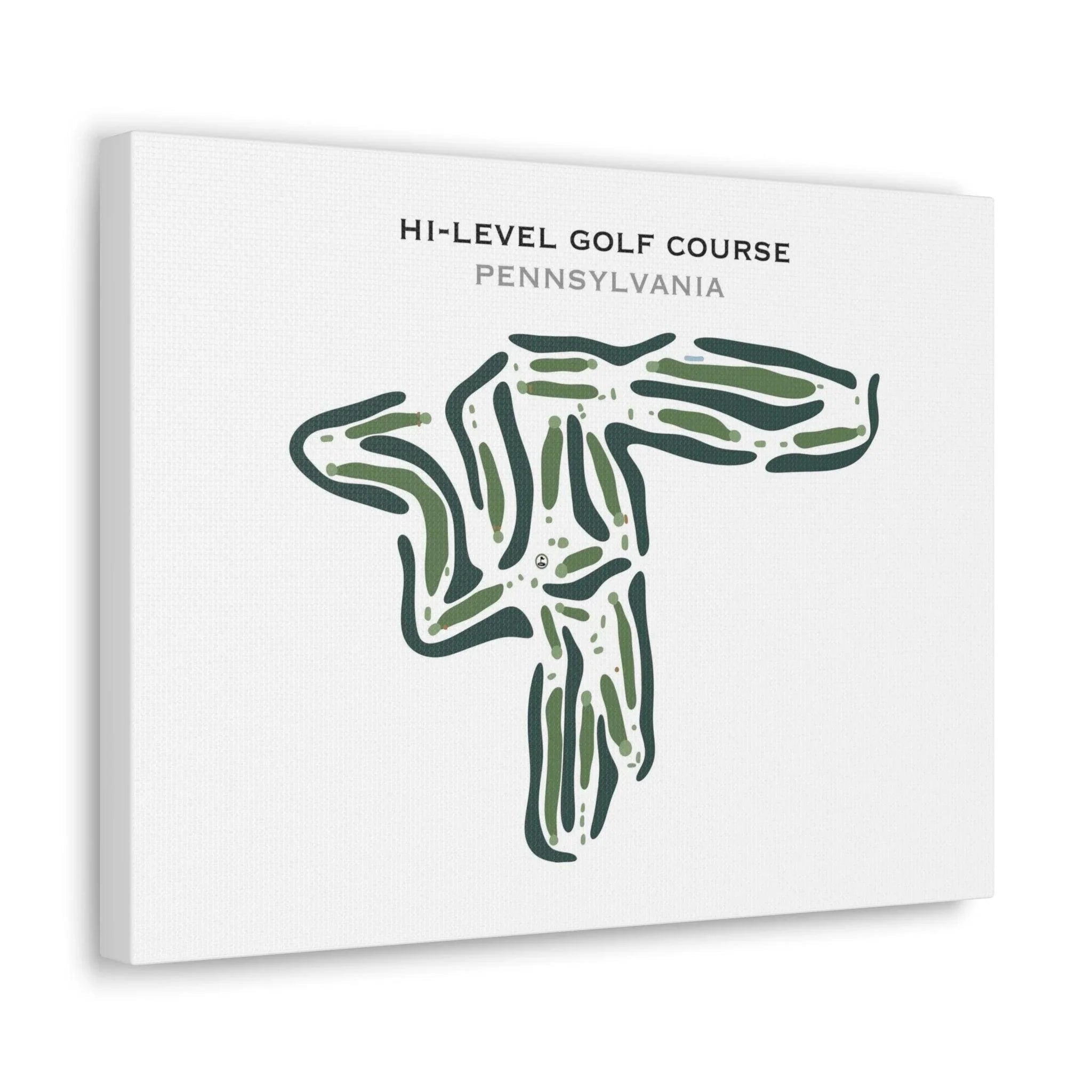 Hi-Level Golf Course, Pennsylvania - Printed Golf Course