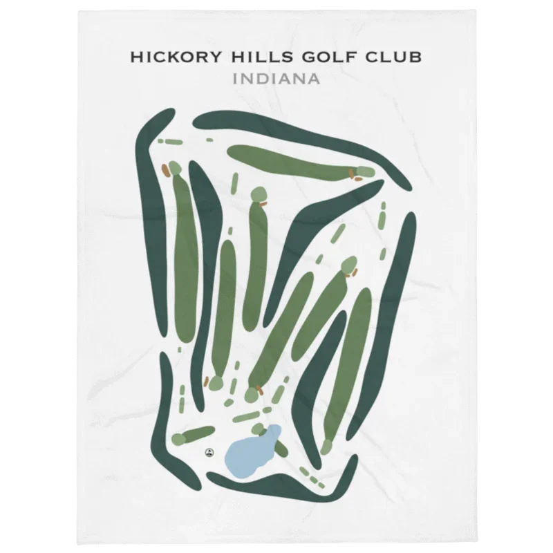 Hickory Hills Golf Club, Indiana - Printed Golf Course