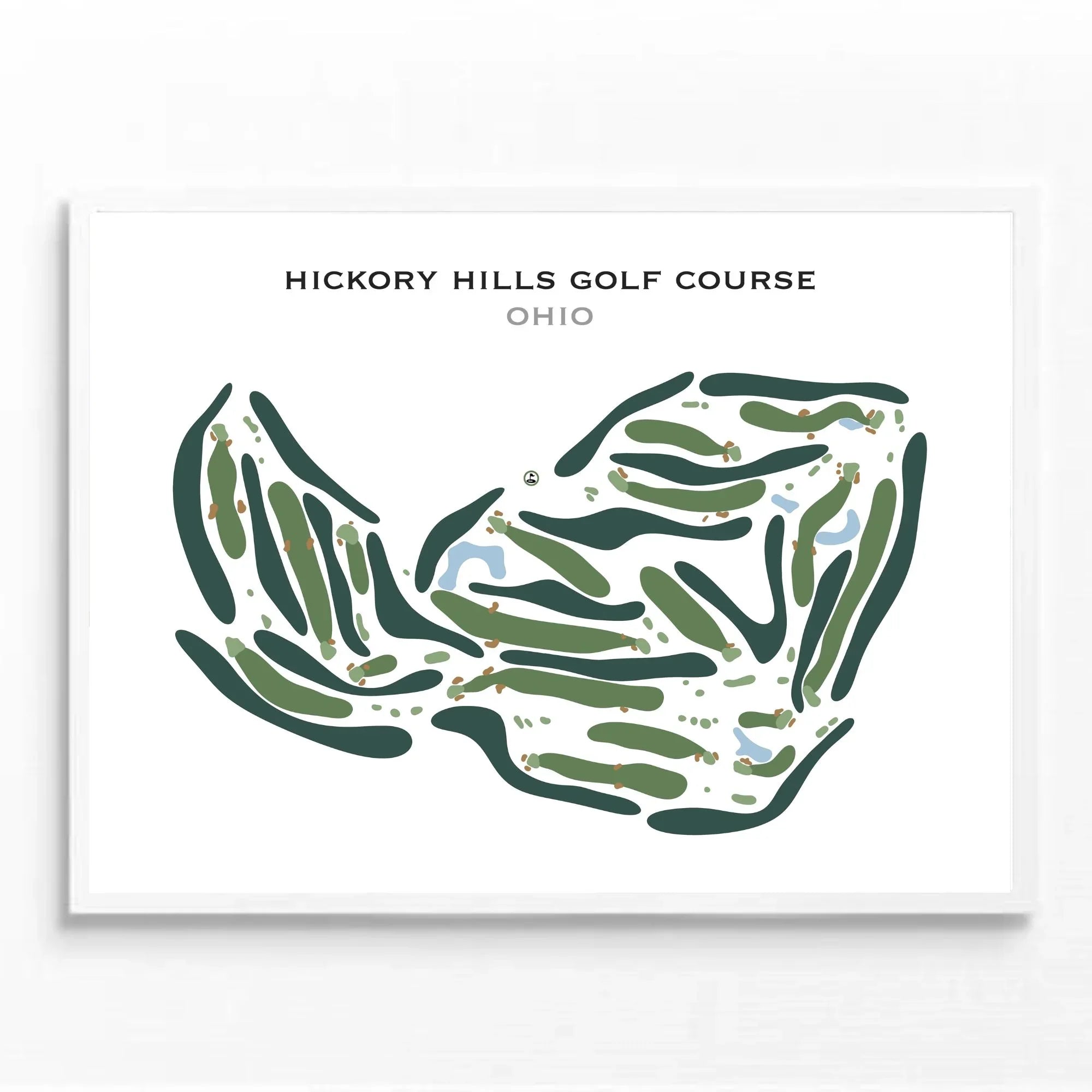 Hickory Hills Golf Course, Ohio - Printed Golf Course