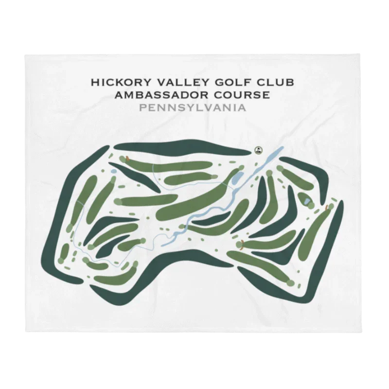 Hickory Valley Golf Club Ambassador Course, Pennsylvania - Printed Golf Courses
