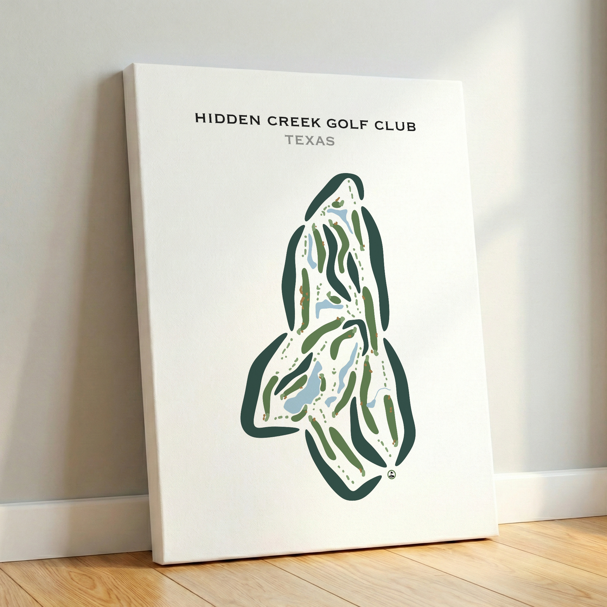 Hidden Creek Golf Club, Texas - Printed Golf Courses