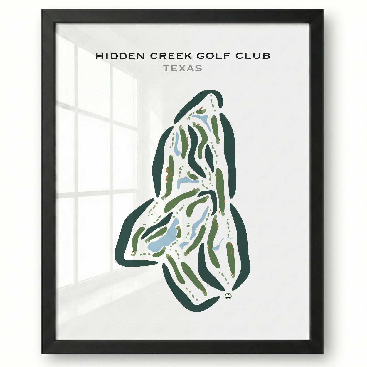 Hidden Creek Golf Club, Texas - Printed Golf Courses