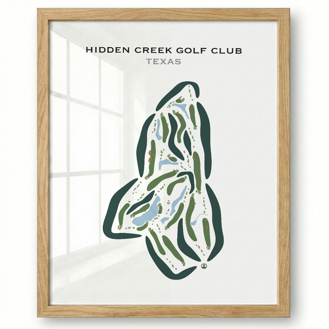 Hidden Creek Golf Club, Texas - Printed Golf Courses