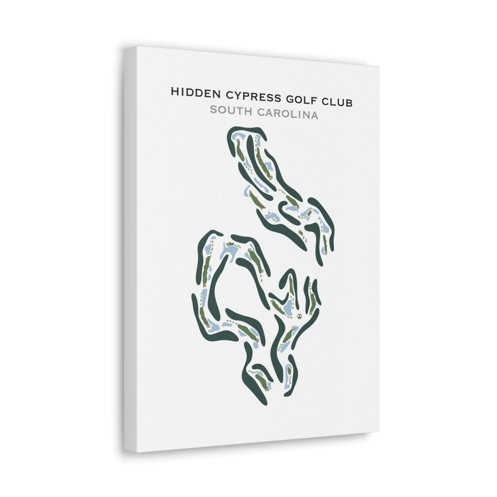 Hidden Cypress Golf Club, South Carolina - Printed Golf Course